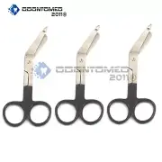 3 Lister Bandage Nurse Scissors 5.5'' Black Color Handles First AID ScissorS ODM
