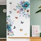 Flowers Wall-Stickers Home Living Room Decoration Background