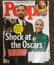 People Magazine April 2022 Will & Jada Smith & Chris Rock, SHOCK AT THE OSCARS