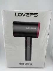 LOVEPS Hair Dryer With Diffuser 1800W Ionic Travel Blow Dryer Foldable