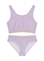 Off-white Kids Logo-jacquard Bikini set (12-14 Years) - Lilac - 12YR (12 Years) 12YR (12 years)