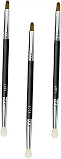 SHERCHPRY Double-head Concealer Brush Set 3 Pieces Fine Dense Bristles for Smooth Application Face Eye Makeup