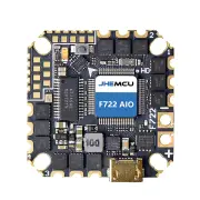 25.5x25.5mm JHEMCU GHF722AIO HD F7 OSD BlackBox Flight Controller with 5V BEC 40A BL_S 4in1 ESC 2-6S Support DJI O3 HD D
