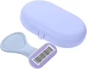 FRCOLOR Stainless Steel Hair Trimmer for Women 6-blade Body Shaver Gentle Hair Removal Compact Portable Perfect for Travel