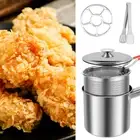 Deep Fryer Pot with Strainer Basket Stainless Steel Deep Frying Pot with ☯☯