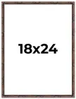 18x24 Frame Brown Bamboo with Dark Coffee/Walnut Finish | Solid Wood Picture Fra