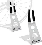 BIKEHAND Bicycle Floor Type Hub Mount Parking Rack Stand - for Mountain and Road Bike Indoor Outdoor Garage Apartment Storage NOT for Disk Brake Bikes - Fits 26'' 27.5'' or 29er 700C