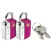 2pc Go Travel Sentry Luggage/Suitcase Safety TSA Key Travel Padlocks Assorted