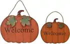 Wood Pumpkin Welcome Sign Fall Decoration for Home