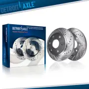 325mm Rear Drilled Disc Brake Rotors for Chevy Trailblazer SSR GMC Envoy Rainier (for: Saab)