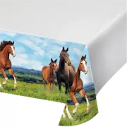HORSE AND PONY TABLECOVER BIRTHDAY PARTY TABLE DECORATIONS