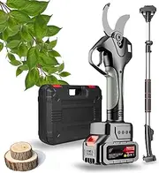 Home Cordless Electric Pruning Shears, 980W Electric Scissors With LCD Display, 40mm Cutting Diameter, 4500mAh 21V Batteries, For Pruning Trees Shrubs Fruit Trees(‎1Battery)