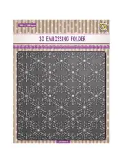 Nellie Snellen Background 3D Embossing Folder - Christmas Snowflakes - EF3D074