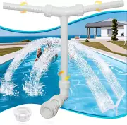 Swimming Pool Waterfall Sprayer Dual Pool Waterfall Fountain Water Adjustable