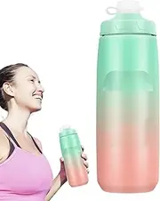 Cycling Water Bottle, 750ml Gradient Color Riding Water Bottle, Leakproof Drink Cup, Portable Fast Drinking Nozzle, Travel Accessories For Outdoors