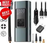 Portable Tire Inflator Air Compressor, Digital Pressure Gauge, Auto-Off, for Car