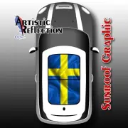 Swedish Flag Sunroof Graphic for MINI Cooper R50, R53, R56, R55, R60, F56