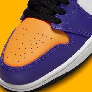 【NIKE 耐吉】Air Jordan 1 Mid Los Angeles Lakers 湖人隊配色 紫金 男款 DQ8426-517(Air Jordan 1)