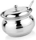 Stainless Steel Small Storage Pot with Lid for Oil Ghee, Salt, Tea, Coffee, Spic