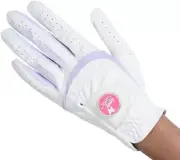 Women's Soft Flex Golf Gloves with Magnetic Ball Marker Small, White