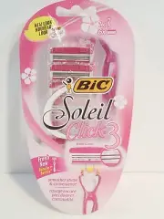 Bic Simply Soleil Click Women`s Razor Handle + 6 Refill Cartridges