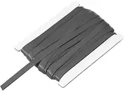uxcell Double Fold Bias Tape for Sewing 1/3 Inch x 12 Yards Satin Pre-fold Continuous Binding Tape for Seaming Quilting Hemming Binding DIY Crafts, Dark Gray