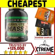 MAX'S ABSOLUTE MASS 2.72KG CHOC // SUPER MAXS SERIOUS GAINER GET SUPERSIZE FAST