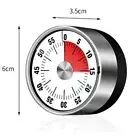 Mechanical Kitchen Timer 60-Minutes Clock Timer With Loud Alarm Magnetic Clo H❤W