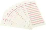 TEHAUX 36 Sheets Budget Sheets Portable Expense Tracker Inserts Convenient Budget Planners for Home Office Monthly Financial Management Tool Design