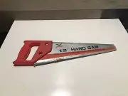 NEW VINTAGE Mastercraft 12" Handsaw w/ Red Handle