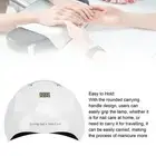 Nail Lamp Powerful 51pcs Lamp Beads Portable Fast Curing UV LED Nail Lamp Wi SD0