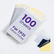 Phomemo Tattoo Transfer Paper for TP31 Mini Tattoo Stencil Printer, 100 Sheets 3.15" x 5.24" Stencil Paper for Tattoo Supplies Kit