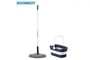 BOOMJOY Twist Mop Self Wringing Mop Hand Free Floor Cleaning Mop with Collapsible Bucket