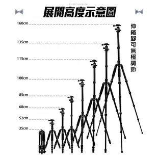 LM 多功能 專業單眼三腳架 最高160cm 三腳架 伸縮腳架 鋁合金腳架