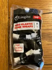 Lingito Elastic Semi-Elastic 180-Inch Hand Wraps for MMA, Kickboxing - 1 pack