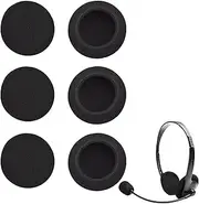 6 Pcs Headphone Ear Cushions, 55 mm Foam Earpad Covers Replacement for Office Telephone, Gaming Headset, Comfortable and Fresh-Looking Headphone Pad for Long-Term Use and Enhanced Listening Experience
