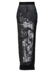 [Rick Owens] Rick Owens-Spider Ziggy Gonne Nero-Donna XS