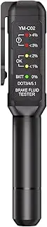 Brake Fluid Tester, Brake Check Tool, Brake Diagnostic Tool, Oil Moisture Tester, Brake Fluid Detector, High-Sensitivity Brake Tool, 5 LED Brake Tester, Moisture Content Tester, Brake Fluid Check