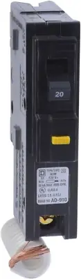 HOM120GFICP Homeline Circuit Breaker 20 Amp 120 V Cd3, Pack of 1, as Shown in th