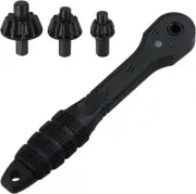 2-in-1 Ratchet Drill Chuck Key Wrench – Universal Chuck Key Replacement Tool for