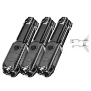 Peachloft Flashlight,Powerful LED Flashlight Rechargeable Zoomable Torch,4084