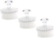 Mikinona Manual Face Scrubber 3 Pack Face Cleansing Brush Set Soft Bristles Facial Skin Care Tool for Pores Dead Skin Removal