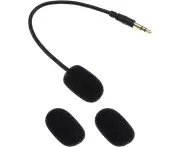 VGOL 3.5mm Microphone Compatible with Plantronics Rig 400HX 400HS 400LX 500HX 500 Pro Gaming Headset Detachable Mic Boom Headphones Replacement Parts Lengt