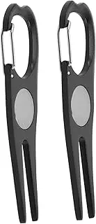 Totority 2Pcs Golf Divot Repair Tool Ball Marker Portable Golfs Fork for Fairway Repair Stylish Accessory for Golfers Durable Easy to Use