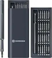 SHARDEN 49-in-1 Precision Screwdriver Set with 24 Double-ended bits,Small Screwdriver Set Electronic Repair Tool Kit for Laptop, Computer, MacBook, Electronics, Watch, Eyeglass