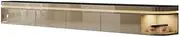 TV Stand Wall Mounted Entertainment Center TV Media Console, Floating Shelves with Lighting, Floating TV Cabinet TV Cabinet