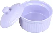 NAMOARLY Ramekins for Baking Lid Ceramic Baking Bowl Pudding Bowl Easy to Clean Home Kitchen