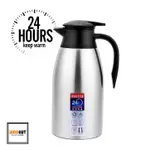 2 LITRE 304 STAINLESS STEEL VACUUM INSULATED FLASK WITH PRES