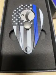 Xikar Xi2 Hero Series Cigar Cutter - Thin Blue Line Police - New