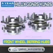 TWO FRONT WHEEL BEARING HUB HUBS ASSEMBLY FOR TOYOTA HILUX 4WD 4X4 KUN26R GGN25R (for: Toyota)